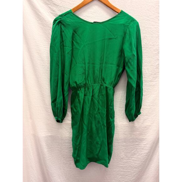 Amanda Uprichard 100% Silk Mini Dress Bishop Sleeve Size P XS Event Gala Date - Picture 3 of 5
